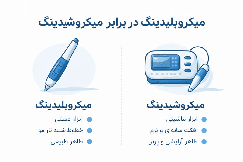 تفاوت میکروبلیدینگ و میکروشیدینگ