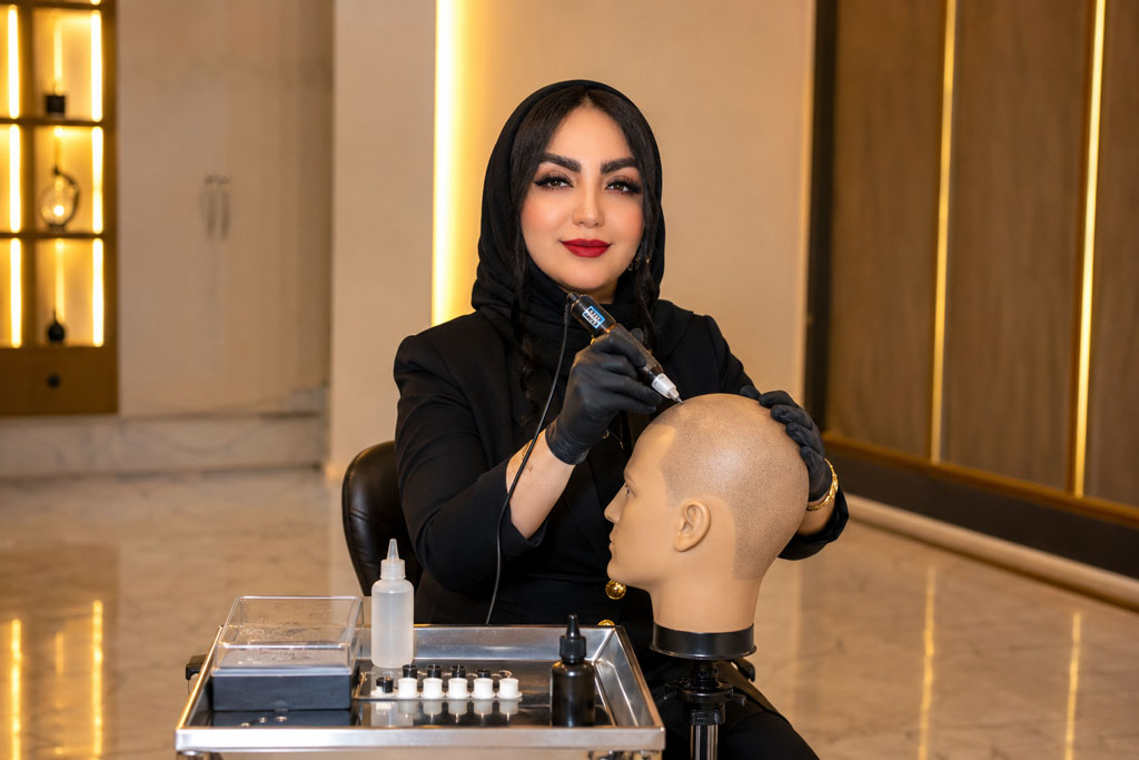 بهترین آموزشگاه تاتو اسکالپ سر در تهران