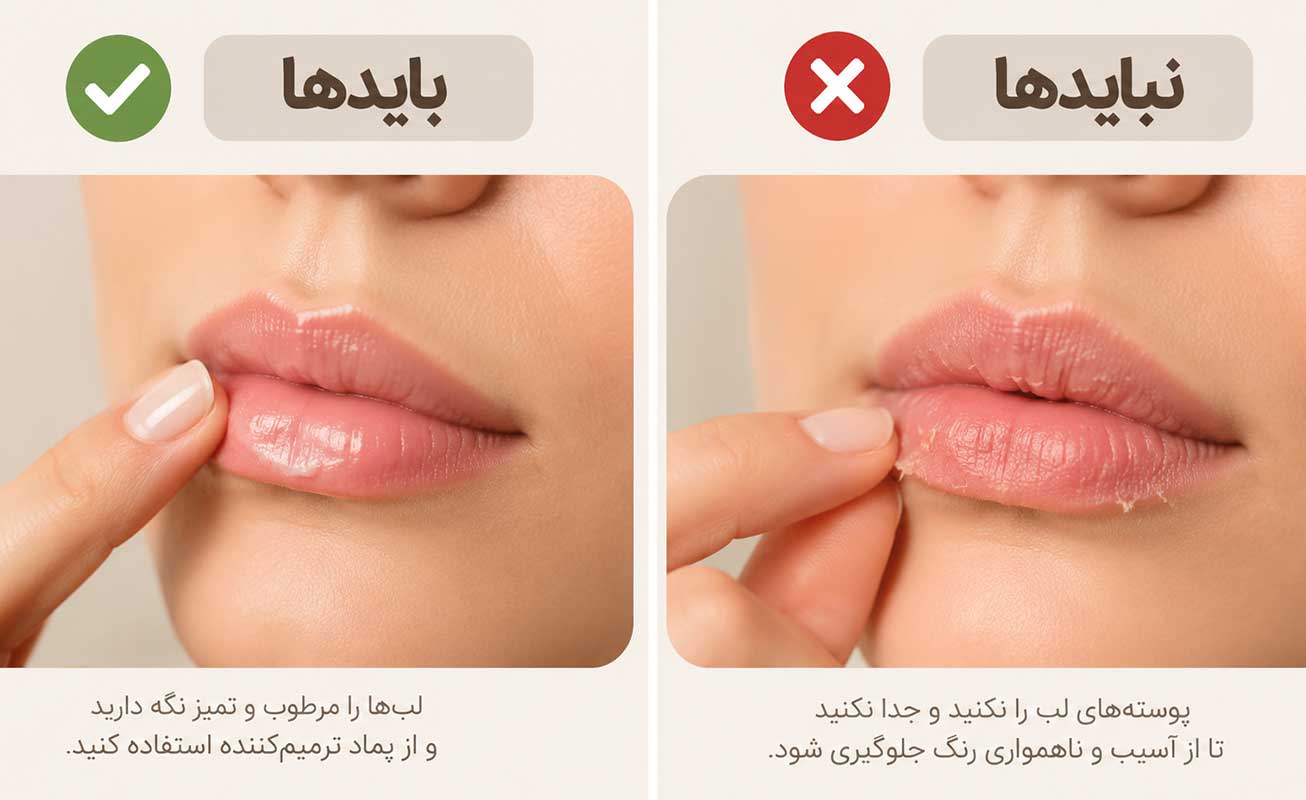 کارهای مجاز و ممنوع در دوران نقاهت بعد از تاتو لب