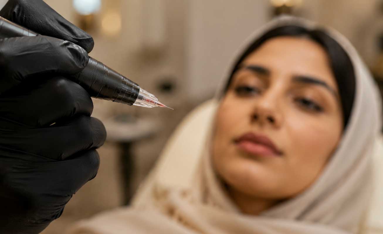 تاتو لب برای لب‌های نامتقارن
