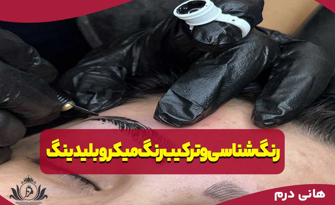 رنگ شناسی و ترکیب رنگ در میکروبلیدینگ